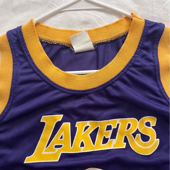Kids NBA Los Angeles Lakers Jersey Made in U.S.A. Size 16-18 - Picture 7 of 10